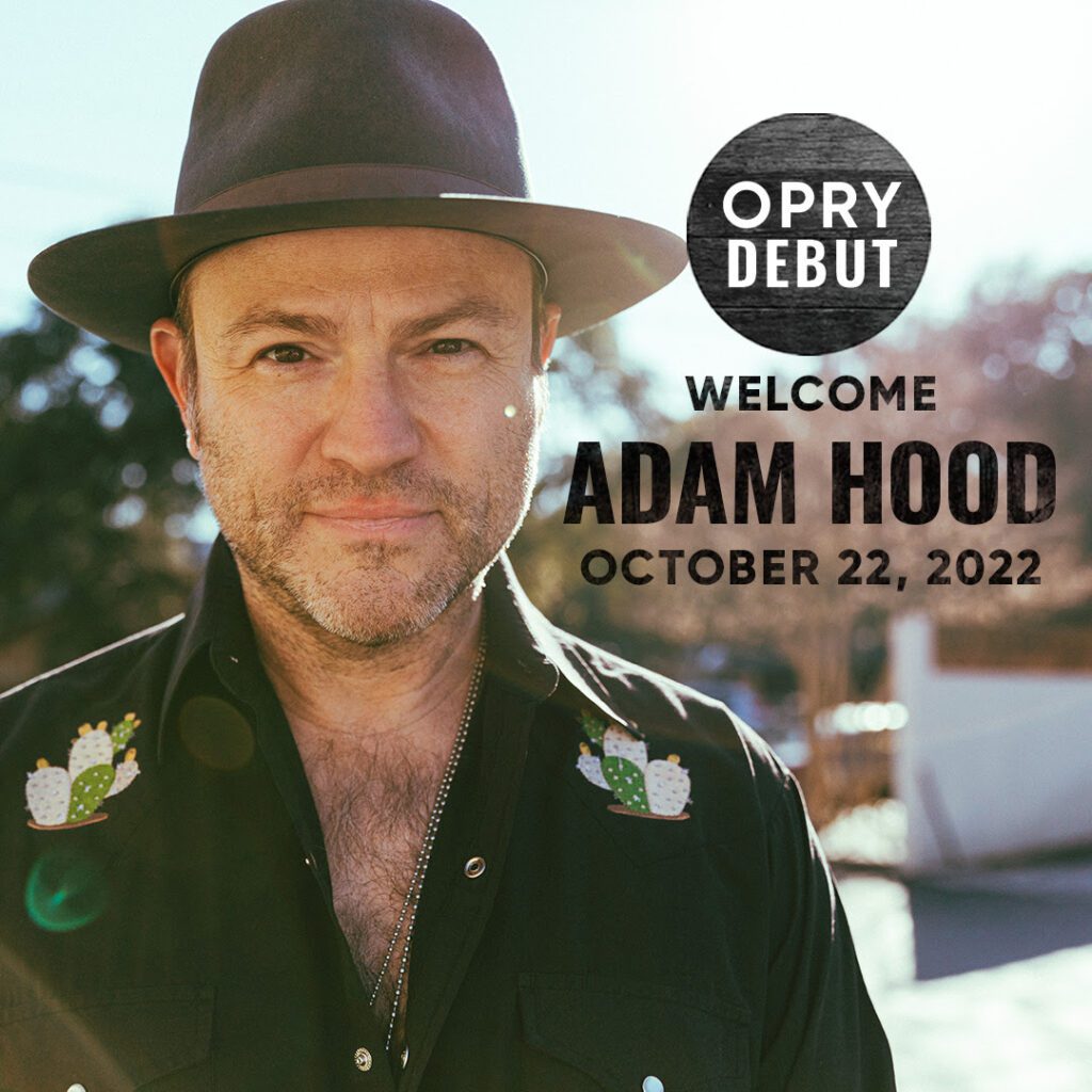 Adam Hood To Make Grand Ole Opry Debut on Oct. 22