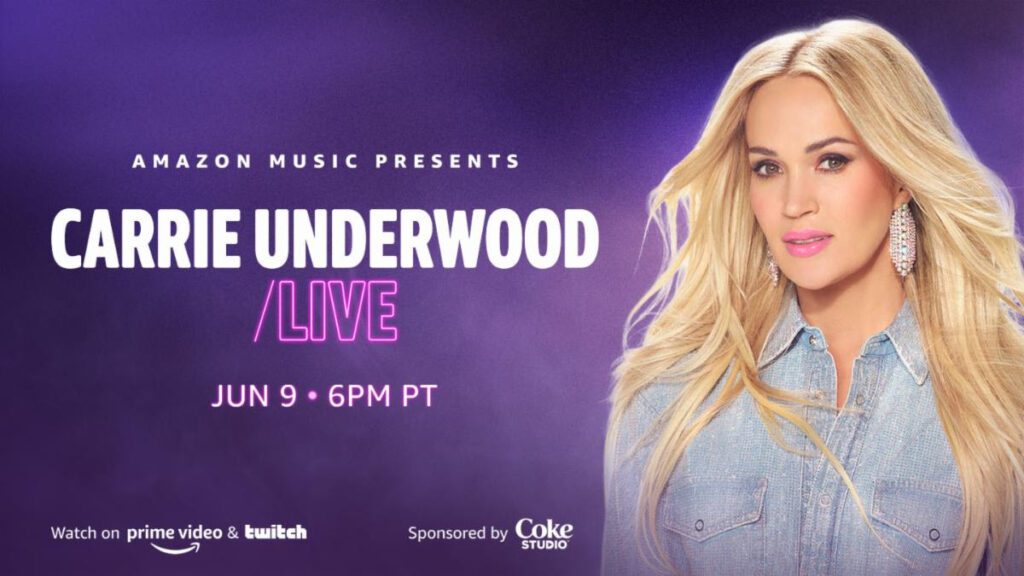 Amazon Music Announces Carrie Underwood LIVE Global Event on June 9