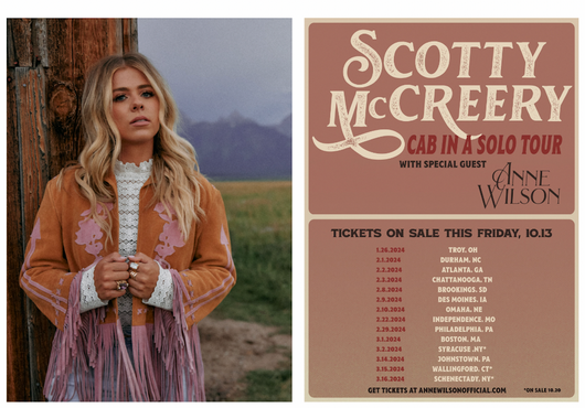 Anne Wilson Joins Scotty McCreery's Cab In A Solo Tour