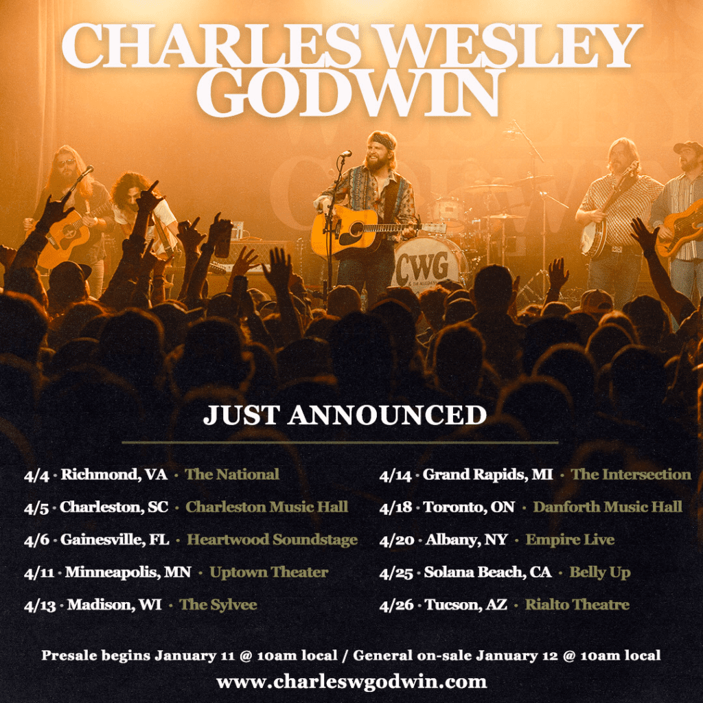 Charles Wesley Godwin Announces 2024 Tour Dates