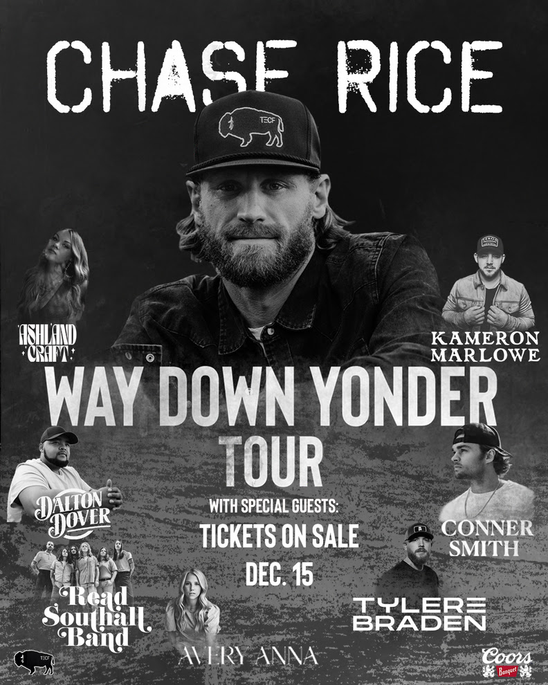 Chase Rice Announces Way Down Yonder 2023 Tour