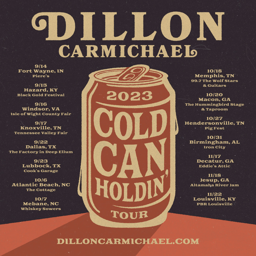 Dillon Carmichael announces ‘Cold Can Holdin’ Tour’