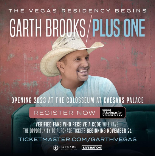 Garth Brooks To Headline Caesars Palace Las Vegas Residency in 2023