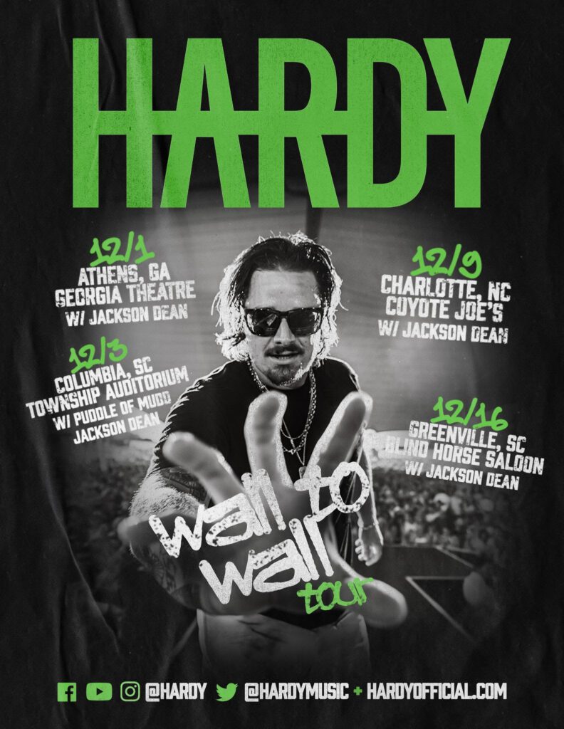 HARDY Announces 2022 December Tour
