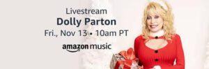 Holly Dolly Parton Christmas Special on Amazon & Twitch