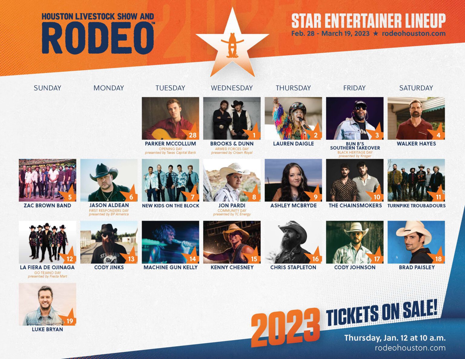 Houston Livestock Show And Rodeo 2024 Lineup Lucie Imojean