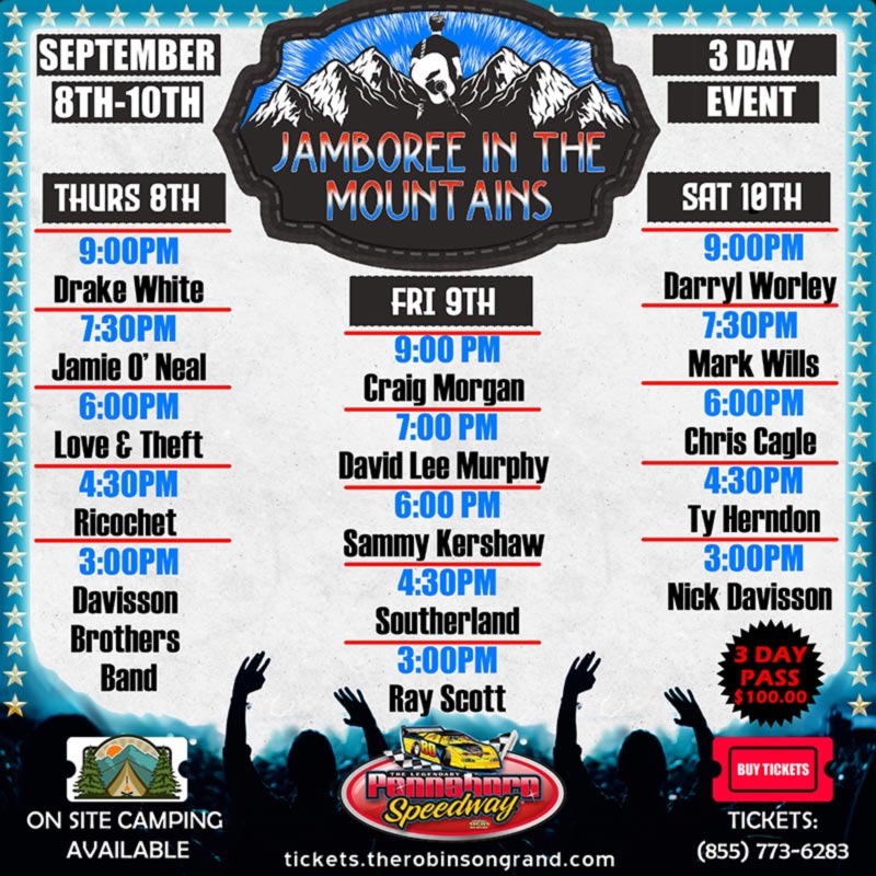Jamboree In The Mountains Festival To Feature Craig Morgan, Jamie O'Neal And More