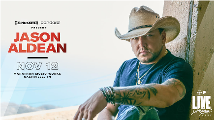 Jason Aldean Added to SiriusXM and Pandora’s Small Stage Series