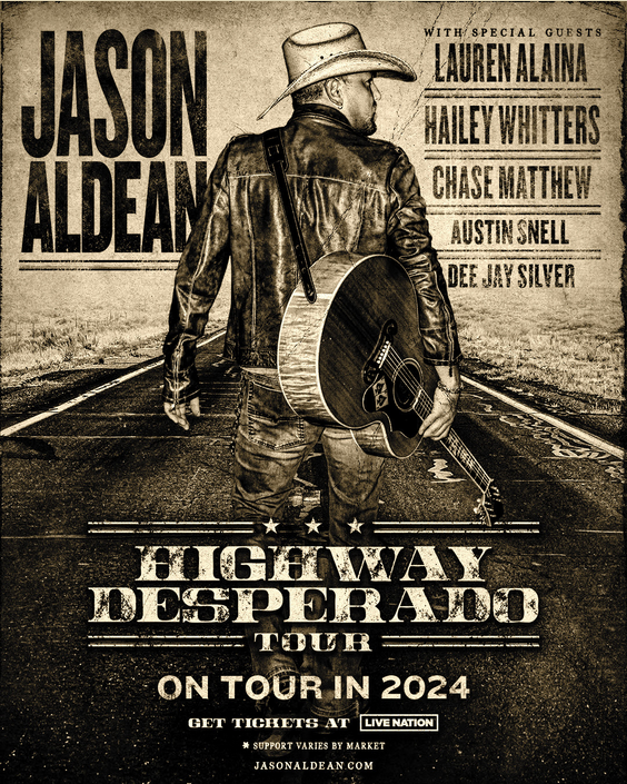 Jason Aldean’s Highway Desperado Tour Returns In 2024