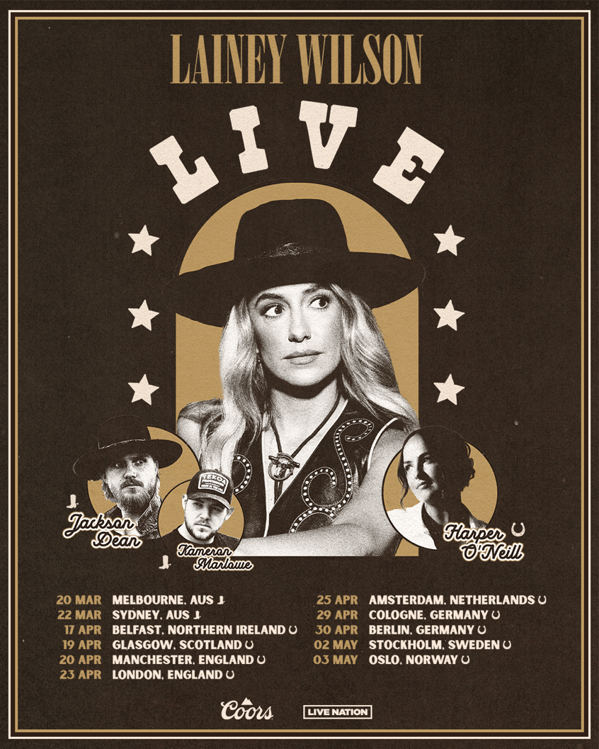 Lainey Wilson announced “Lainey Wilson LIVE” Tour Country Music On Tour