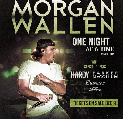 Tickets to Morgan Wallen's '23 World Tour: 4 Countries, 2 Continents, 17 Stadiums + Arenas, Amphitheaters & Festivals