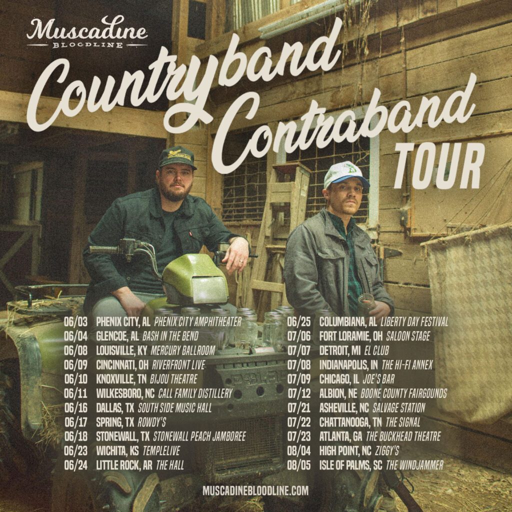 Muscadine Bloodline Announce Country Band Contraband Tour to Kick Off Summer '22