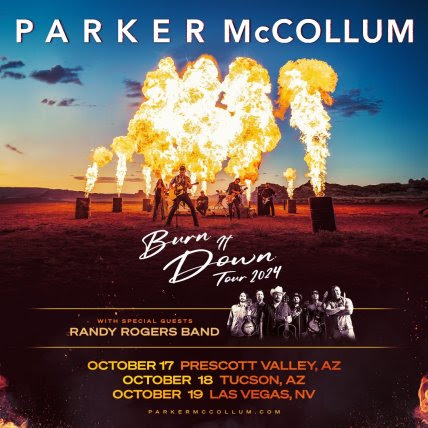 Parker McCollum Adds Three More Dates to Explosive Burn It Down Tour