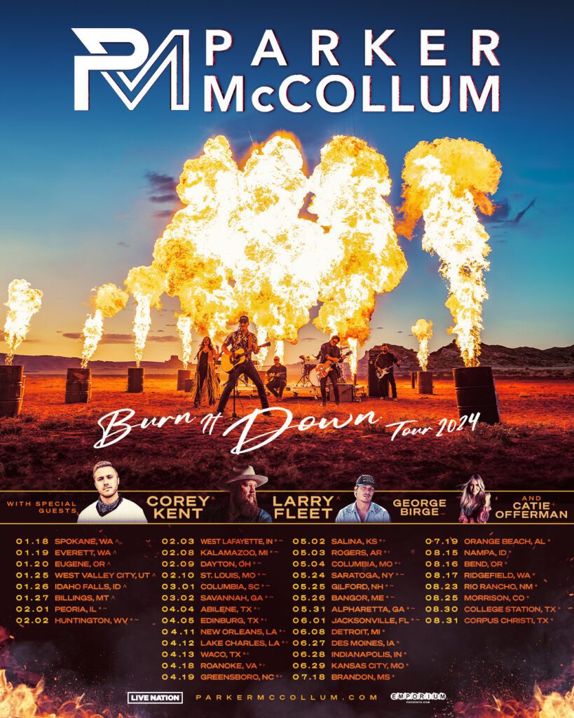 Parker McCollum Announces 2024 Burn It Down Tour