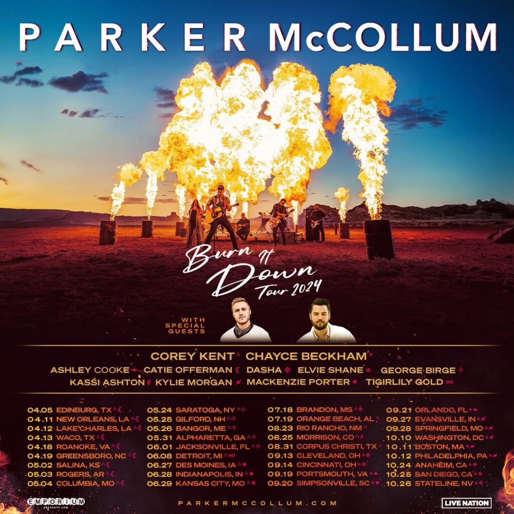 Parker McCollum Extends Burn It Down Tour