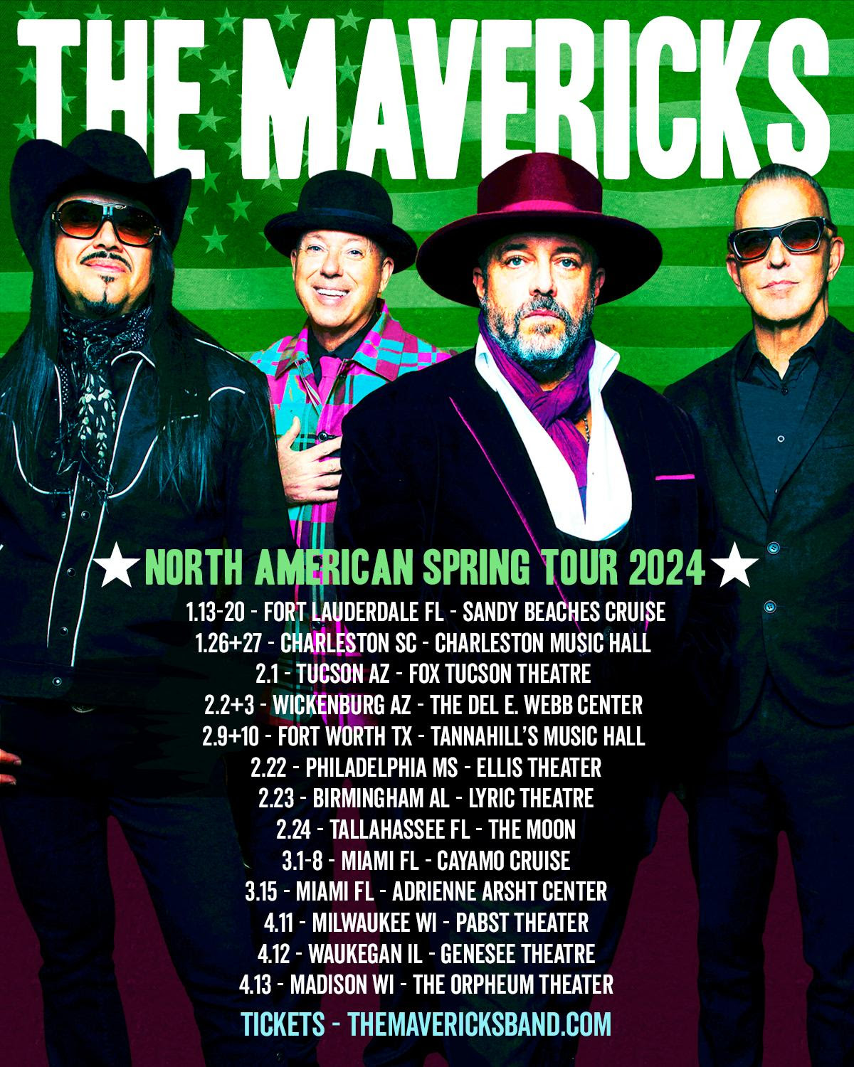 THE MAVERICKS Announce 2024 North American Tour