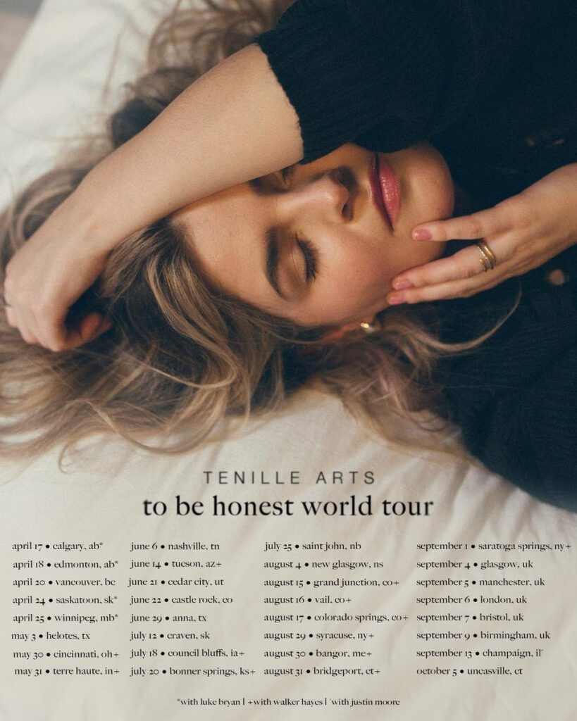 Tenille Arts Announces to be honest World Tour