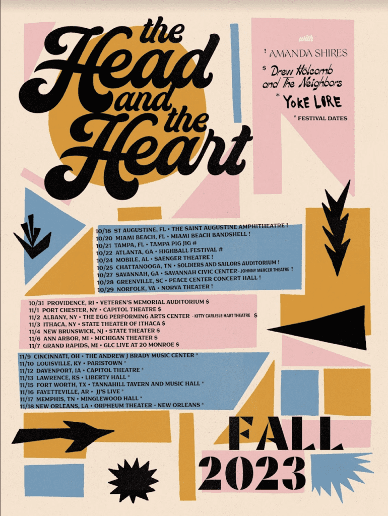 Tickets to The Head And The Heart Announce Fall 2023 North American Tour Dates