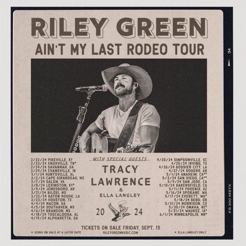 Tracy Lawrence Joins Riley Green For Ain't My Last Rodeo Tour 2024