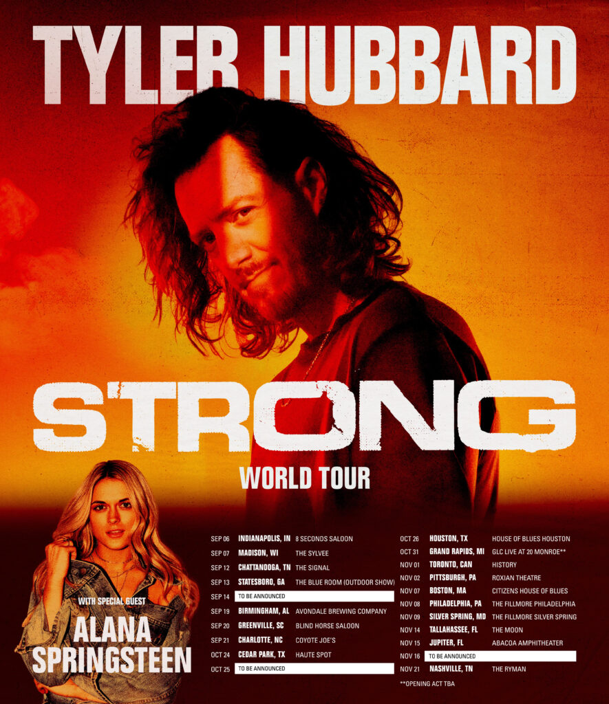 Tyler Hubbard Announces ‘Strong World Tour’