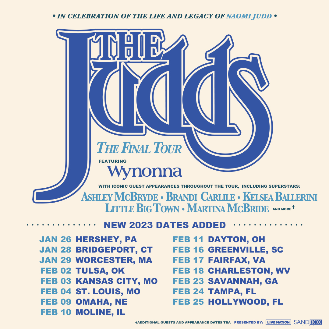 Wynonna Judd Extends Judds Farewell Tour PreSale Tickets On Sale Now