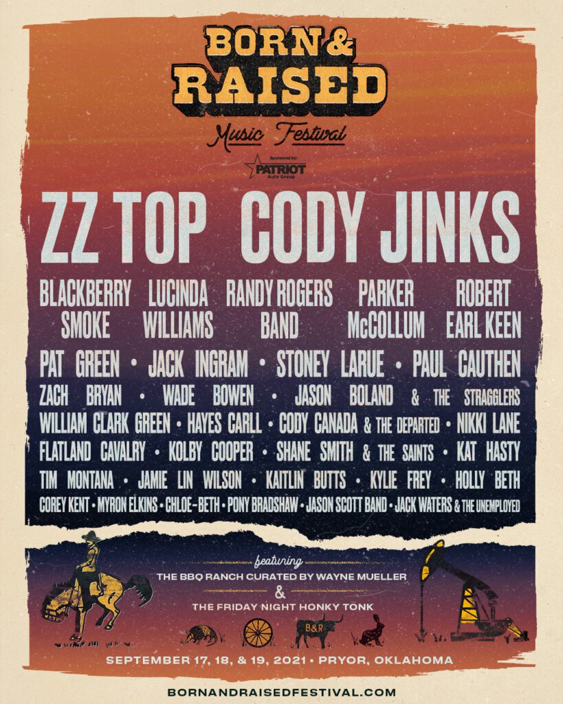 Born and Raised Red Dirt Outlaw Music Festival Tickets